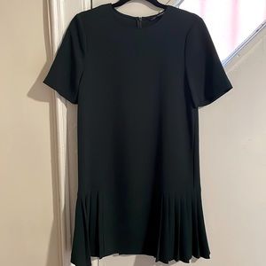 Zara mini dress with side pleats